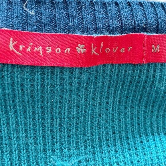Krimson Klover Ombré Blue Raglan Sweater Dress Size Medium - Picture 2 of 5